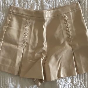 Faux Leather Shorts
